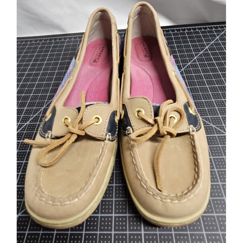 Sperry top‎ sider  Ellis boat shoe w/sequins leather upper Sz 9M